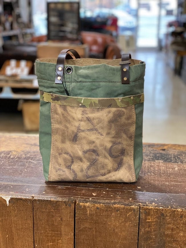 Military canvas tote bag hotsell